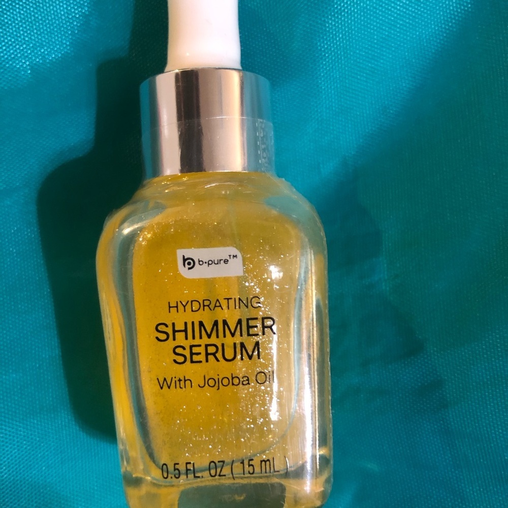 Hydrating jojoba oil glow enhancing shimmer facial serum new 2pack
